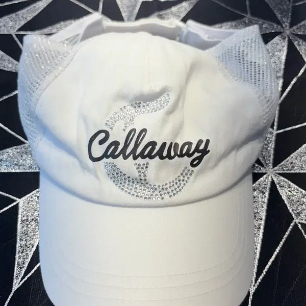 [BUNJANG] Callaway White Cubic Mesh Cap / 캘러웨이 화이트 큐빅 메쉬캡