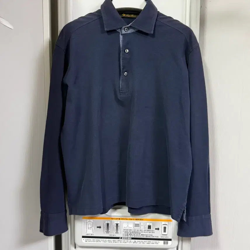 [BUNJANG] Loro Piana Long Sleeve Polo Shirt / 로로피아나 긴팔 폴로 셔츠