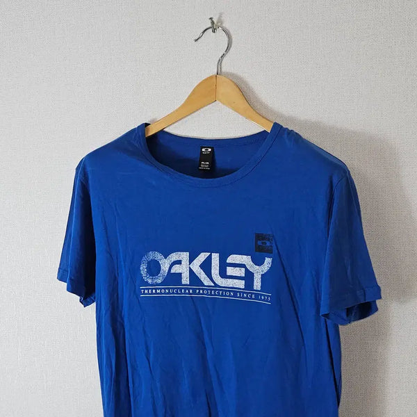 [BUNJANG] Oakley Vintage Y2K Fit Slim Short Sleeve T-Shirt Blue M / 오클리 빈티지 y2k핏 슬림 일본 반팔 티셔츠 블루 M