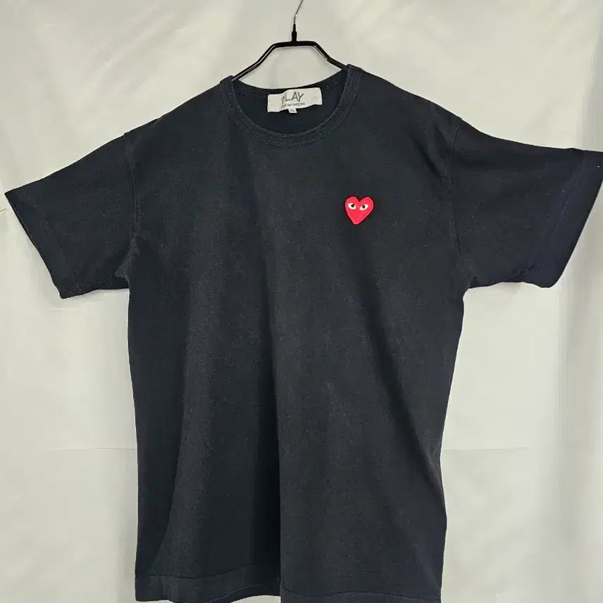 [BUNJANG] Comme des Garçons PLAY Black T-Shirt / 꼼데가르송 정품 플레이 블랙 반팔티