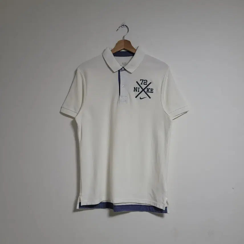 [BUNJANG] Nike White '72 Short Sleeve Polo Shirt (M) / (M) NIKE 나이키 화이트 72 반팔 카라 티셔츠
