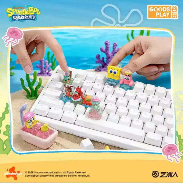 [BUNJANG] SpongeBob SquarePants Keycap Keyring (Sealed) / [마지막수량/미개봉] 스폰지밥 키캡 키링