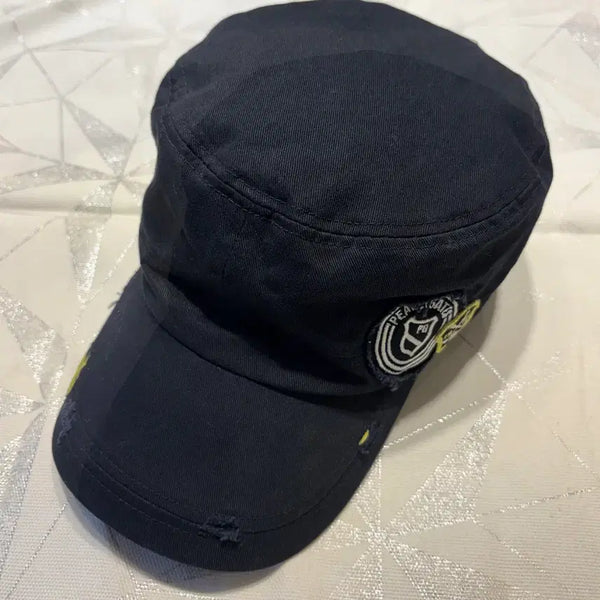 [BUNJANG] Parragates Black Damaged Detail Cap Hat / 파리게이츠 블랙 데미지 캡 모자