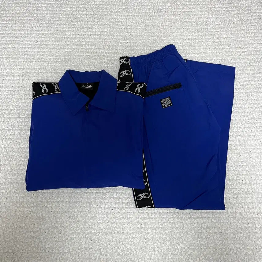[BUNJANG] MPQ DISC Jacket & Pants Set-up Blue / [엠피큐] DISC 재킷&팬츠 셋업