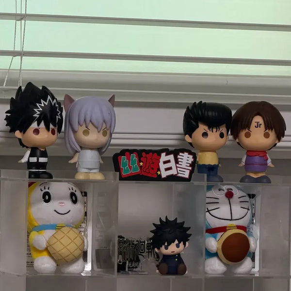 [BUNJANG] Yuyu Hakusho Sofubi 4 Figures + Logo Set (Box Included) / 유유백서 소프비 4개 + 로고 (박스o)