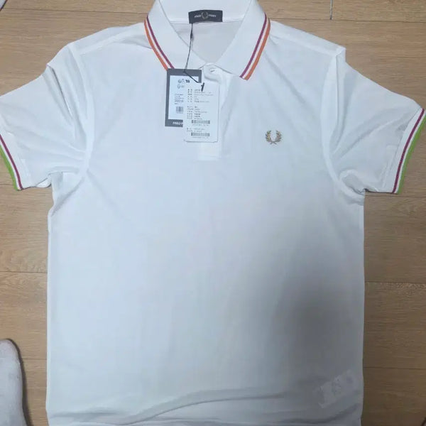 [BUNJANG] Fred Perry Twin Tipped Tennis Shirt White L / 트윈 팁 프레드페리 테니스 셔츠 - 화이트 L