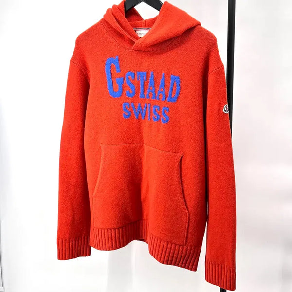 [BUNJANG] Moncler Wool Knit Hoodie T-Shirt (Size M) / [M사이즈] 몽클레어 울 니트 후드 티셔츠