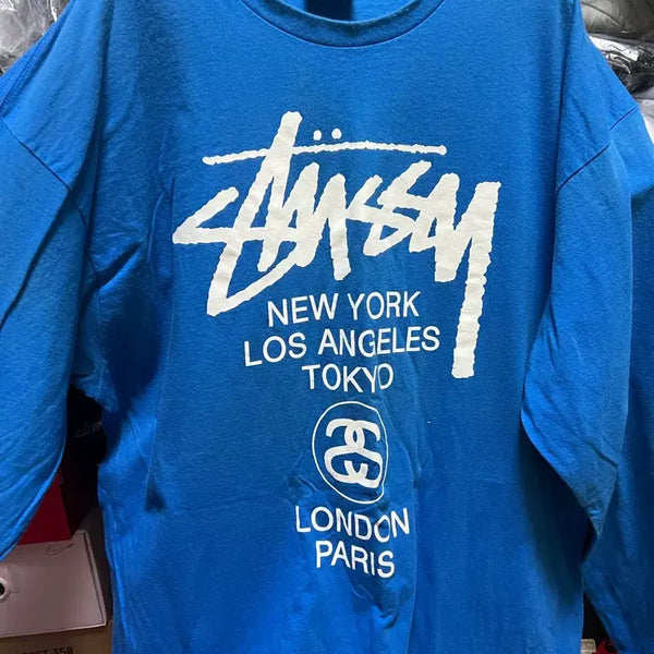 [BUNJANG] Stussy World Tour Long Sleeve T-Shirt / 스투시 월드투어 긴팔