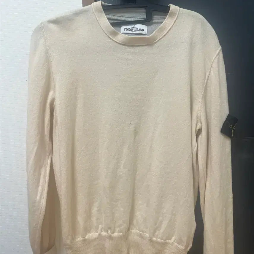 [BUNJANG] Stone Island Knit Sweater Beige / 스톤아일랜드 니트