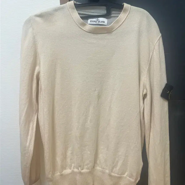 [BUNJANG] Stone Island Knit Sweater Beige / 스톤아일랜드 니트