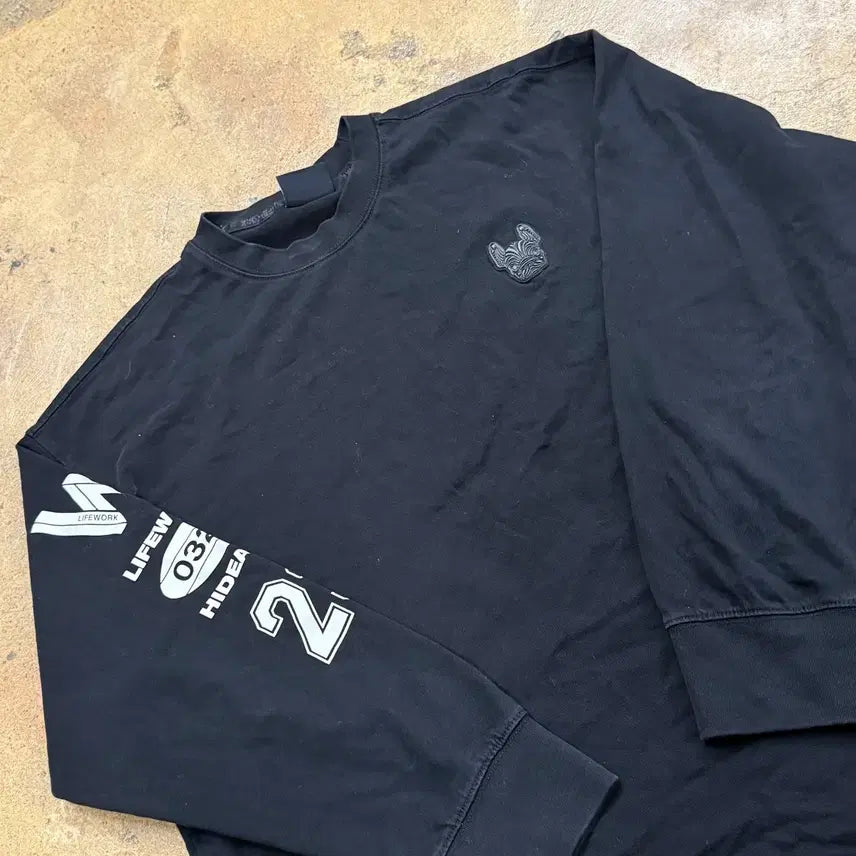 [BUNJANG] Lifework Black Long Sleeve T-Shirt / [정품/L] 라이프워크 블랙 긴팔티셔츠