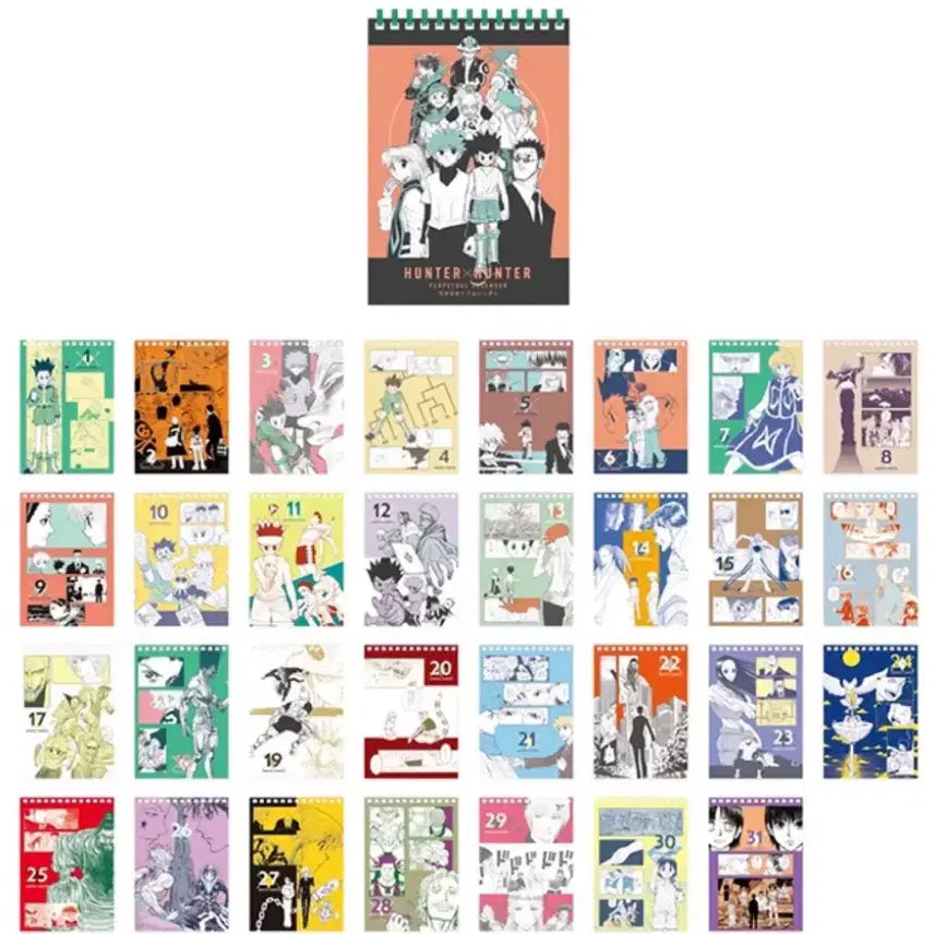 [BUNJANG] Togashi Exhibition Desk Calendar / 헌터헌터 토가시전 원화전 탁상 만년 일력 달력