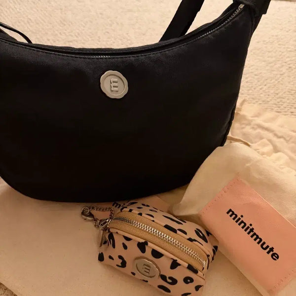 [BUNJANG] minitmute Chloe Waist Vintage Black Bag / 미닛뮤트 클로 웨이스트 빈티지 블랙