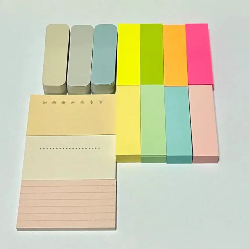 [BUNJANG] Memo Pad & Sticky Notes Set / 메모지,포스티잇 set