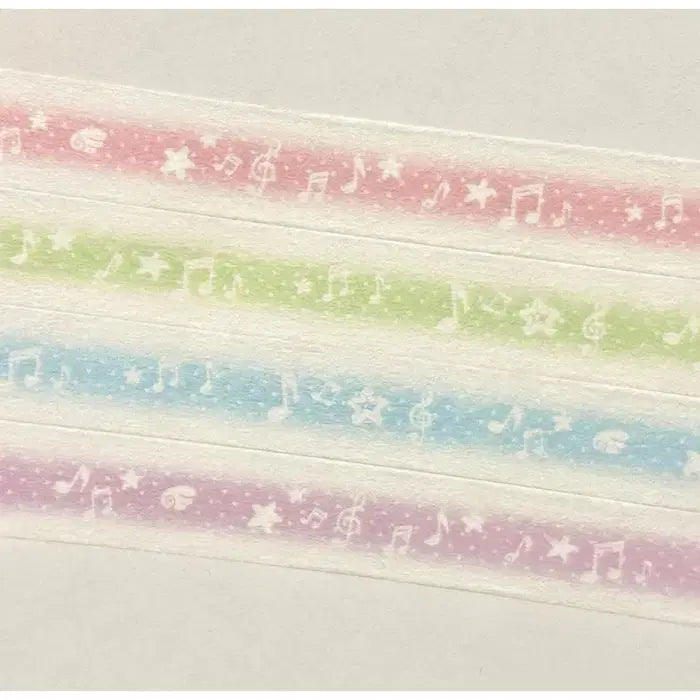 [BUNJANG] Goyangi Super Dot Music Washi Tape Set (4 Types) / 고양이슈퍼 도트뮤직 마테 4종