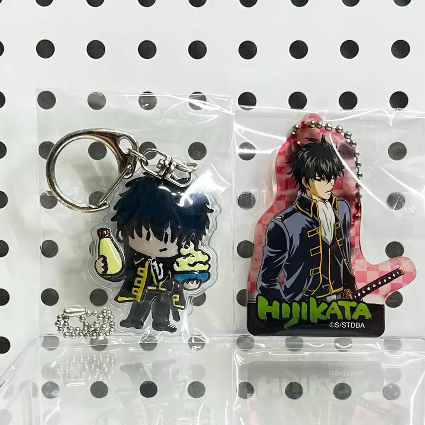 [BUNJANG] Gintama Hijikata Toushirou Fukuri Marukering Acrylic Charm Set / 급처)은혼월드 히지카타 풋쿠리 말랑키링 아크릴 키링 일괄