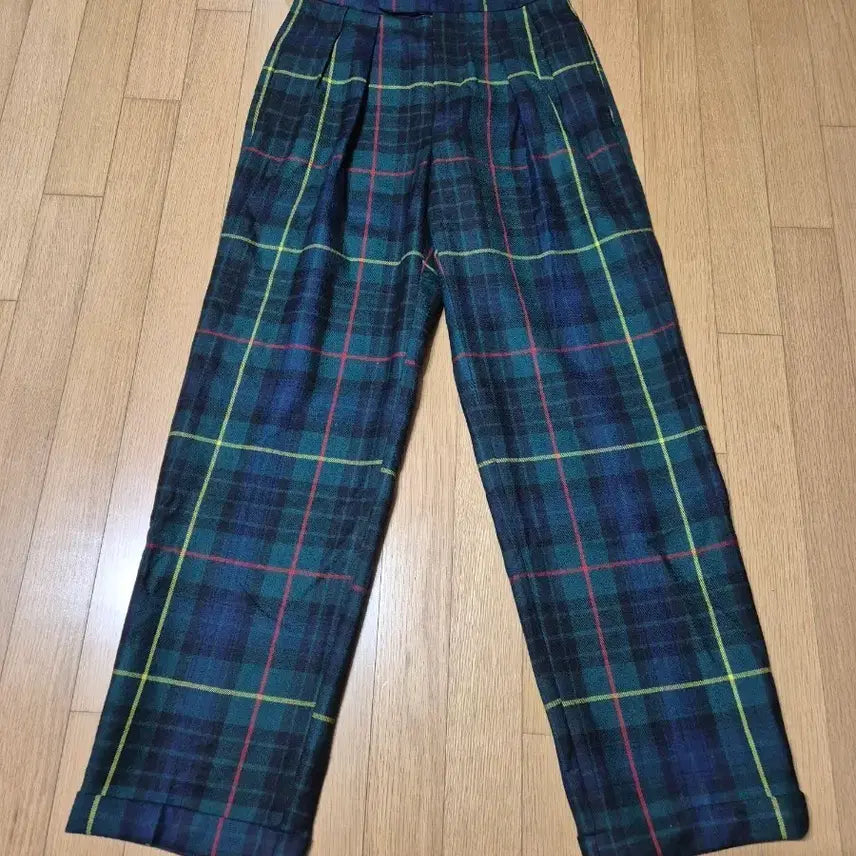 [BUNJANG] Vintage Polo Ralph Lauren Tartan Check Cotton Pants / 90s 폴로 랄프로렌 타탄 체크 코튼 바지