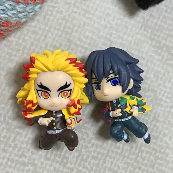 [BUNJANG] Demon Slayer: Kimetsu no Yaiba Kyojuro Rengoku & Giyu Karacore Figures Bundle Set / 귀멸의칼날 렌고쿠 기유 가챠 카라코에 캬라코레 일괄 피규어