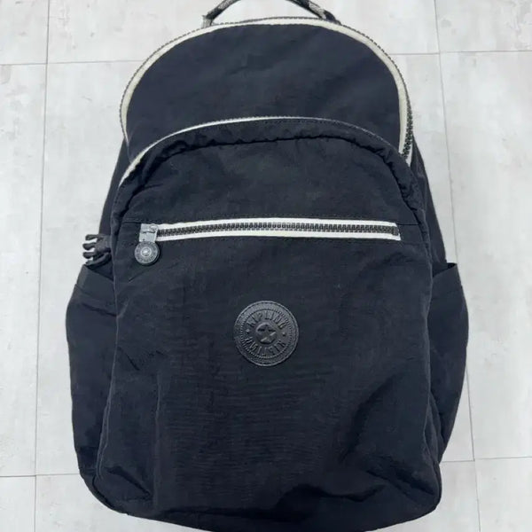 [BUNJANG] Kipling Black Nylon Backpack / # 키플링 블랙 나일론 백팩