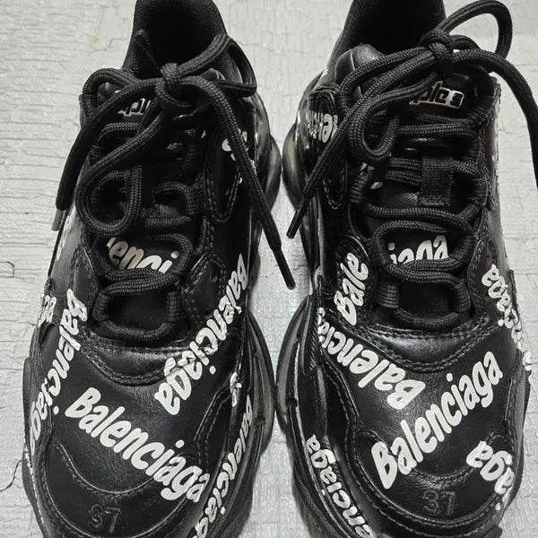 [BUNJANG] Balenciaga Triple S Logo Point Sneakers / 발렌시아가 트리플S 로고포인트