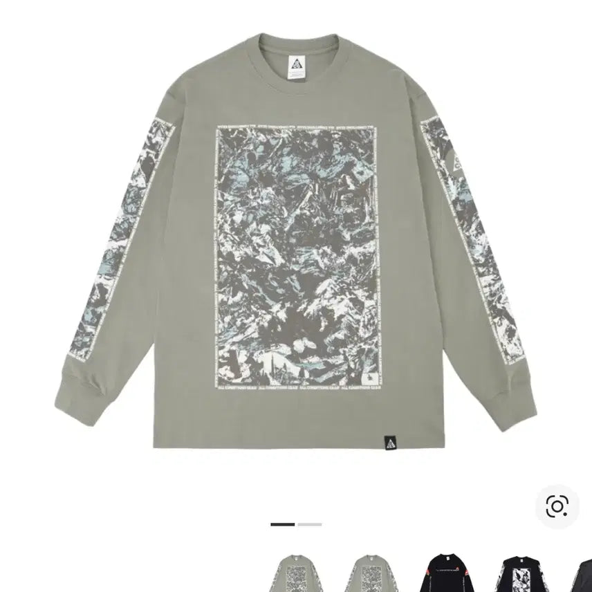 [BUNJANG] Nike NRG ACG Cave Long Sleeve T-Shirt Light Army / 나이키 NRG ACG 케이브 롱슬리브 티셔츠 라이트 아미 - 아시아