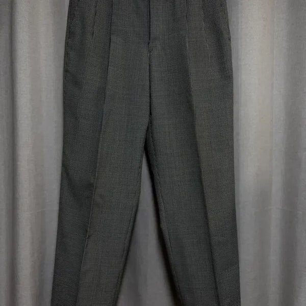 [BUNJANG] Saint Laurent (YSL) Classic Check Wool Blend Slacks / YSL 입생로랑 체크 슬랙스 (허리 86cm)