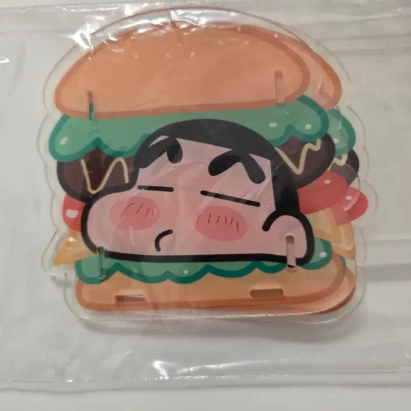 [BUNJANG] Crayon Shin-chan Acrylic Pencil Holder Pen Stand - Burger / 짱구는못말려 아크릴 연필꽂이 펜스탠드 _버거