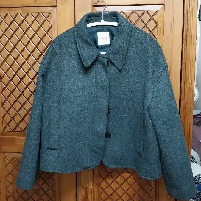 [BUNJANG] The Edge Wool Crop Jacket Green / 더엣지 울 크롭 여성 자켓.77