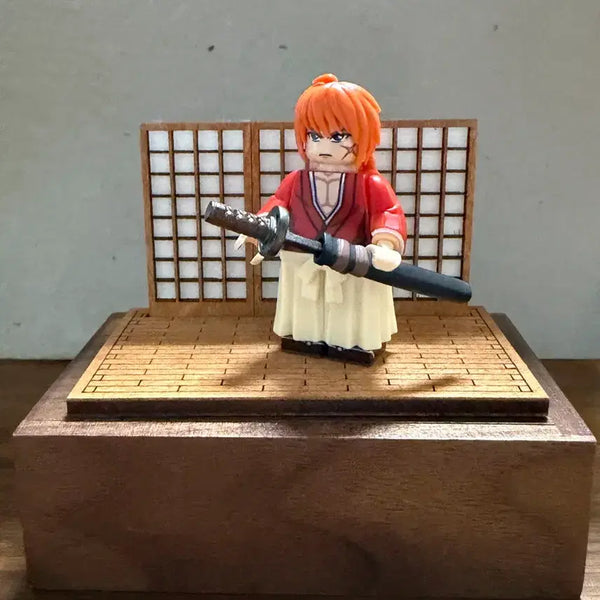 [BUNJANG] 1/64 Scale Miniature Japanese Style Wooden Diorama for Custom LEGO Minifigures / 1/64 미니어쳐 커스텀 레고 미니 피규어 전용 목재 일본풍 디오라마