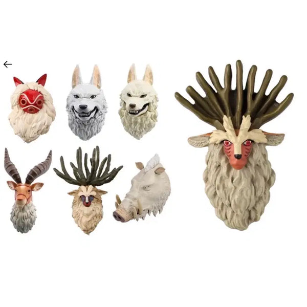 [BUNJANG] Studio Ghibli Princess Mononoke Collection - Opened, Bundle - Die-cut Shishigami Magnet Figure / 개봉일괄) 지브리 원령공주 랜덤 풀박스 다이컷 시시가미 마그넷 피규어