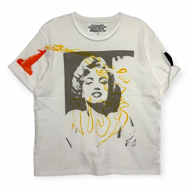 [BUNJANG] Seditionaries Marilyn Monroe Printing Short Sleeve T-Shirt / SEDITIONARIES 세디셔너리즈 마릴린먼로 프린팅 반팔티셔츠
