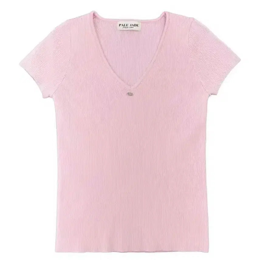 [BUNJANG] Faye Jade Jennie Knit Tee Pink / 실사) 페일제이드 제니 니트 티 핑크