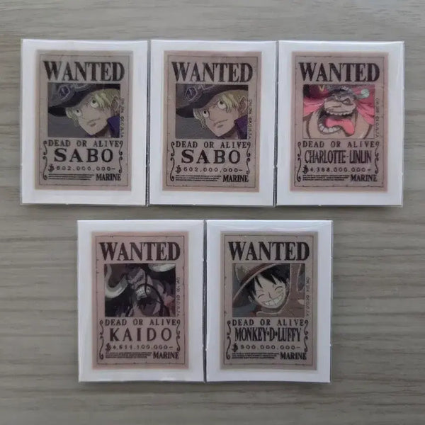 [BUNJANG] One Piece Wanted Poster Stickers / 원피스 수배서 레어 띠부씰(띠부실) 판매