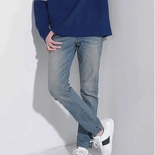 [BUNJANG] Basic Banding Washed Denim Jeans (Size M) / 베이직 밴딩 워싱 청바지 M / 색상 다양 / 여러장 있음