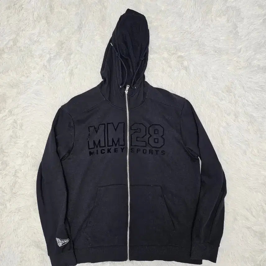 [BUNJANG] Disney Mickey Sports MM28 Hoodie Black / 디즈니 미키 스포츠 MM28 후드집업 블랙