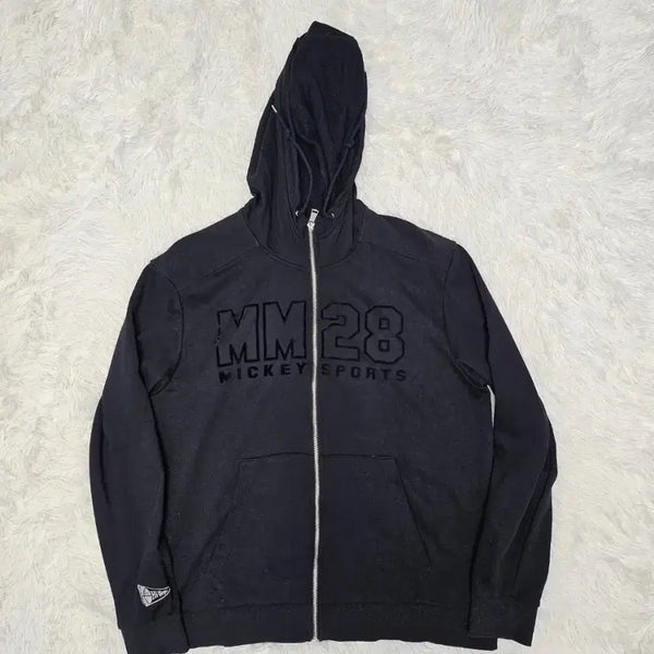 [BUNJANG] Disney Mickey Sports MM28 Hoodie Black / 디즈니 미키 스포츠 MM28 후드집업 블랙