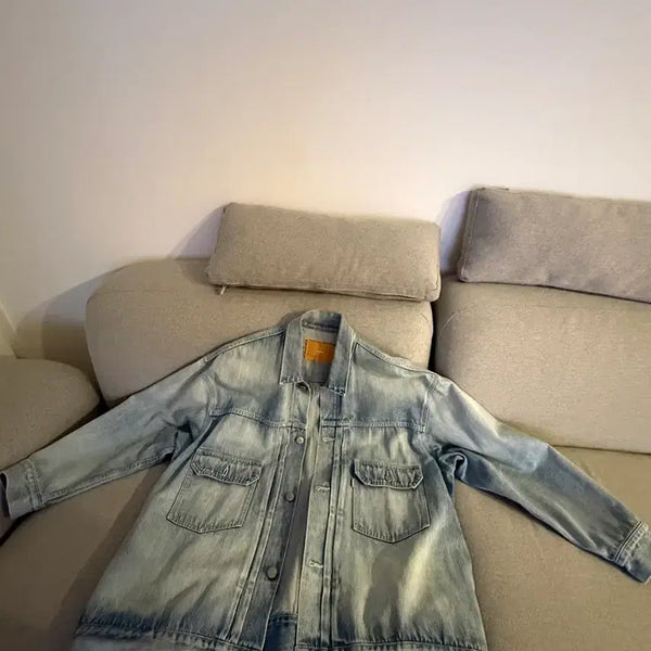 [BUNJANG] Graffpaper Light Wash Denim Jacket 24ss / 그라프페이퍼 연청 데님 자켓 24ss 팝니다~