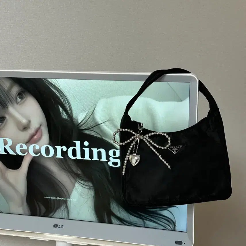 [BUNJANG] Prada Mini Hobo Bag Nylon Pocono Tote Bag Y2K / 프라다 미니 호보백 나일론 포코노 토트백 y2k