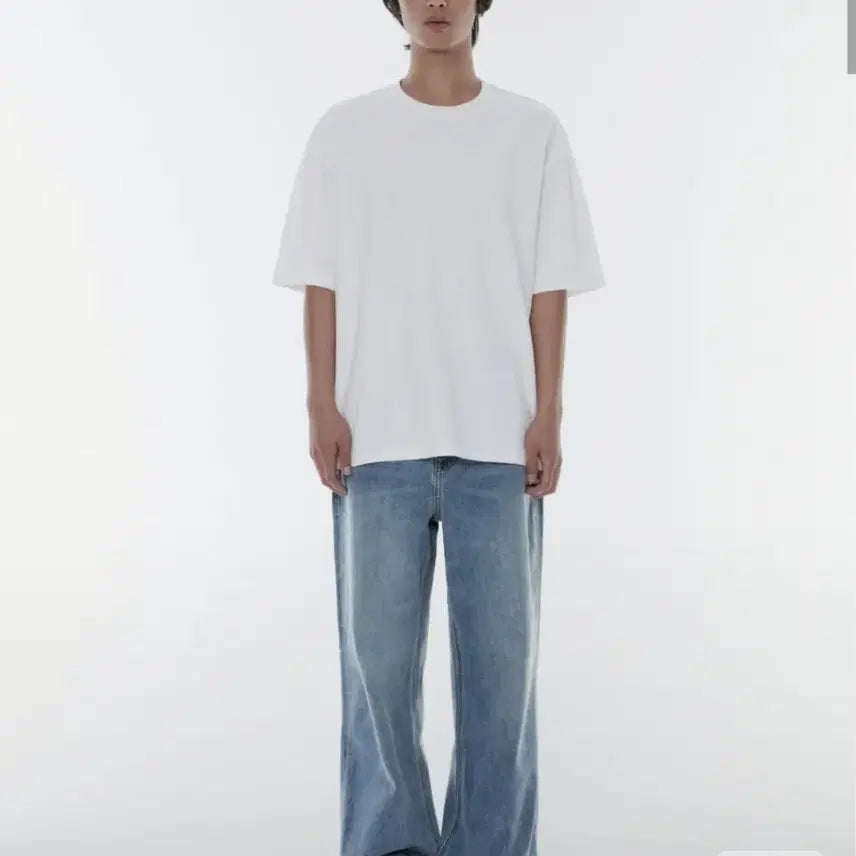 [BUNJANG] Musinsa Cool Standard Wide Denim Pants (Light Indigo 26) / 무신사 쿨탠다드 와이드 데님팬츠 (라이트인디고 26)