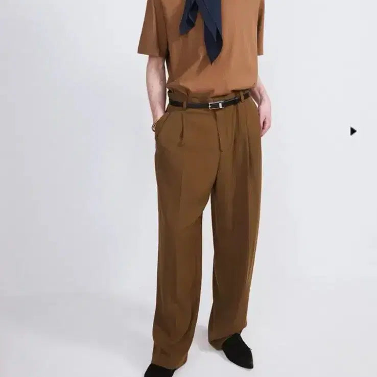 [BUNJANG] Recto Fluid Pants Ochre (M) / 렉토 플루이드 팬츠 오커 (m)