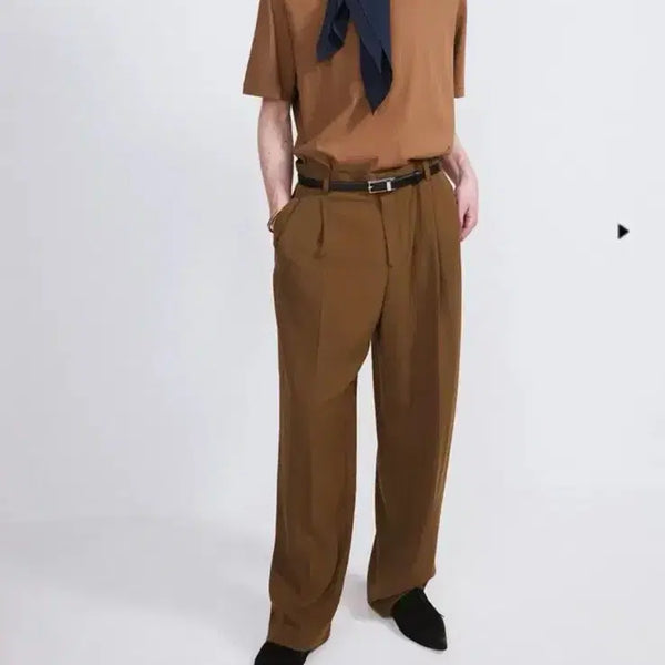 [BUNJANG] Recto Fluid Pants Ochre (M) / 렉토 플루이드 팬츠 오커 (m)