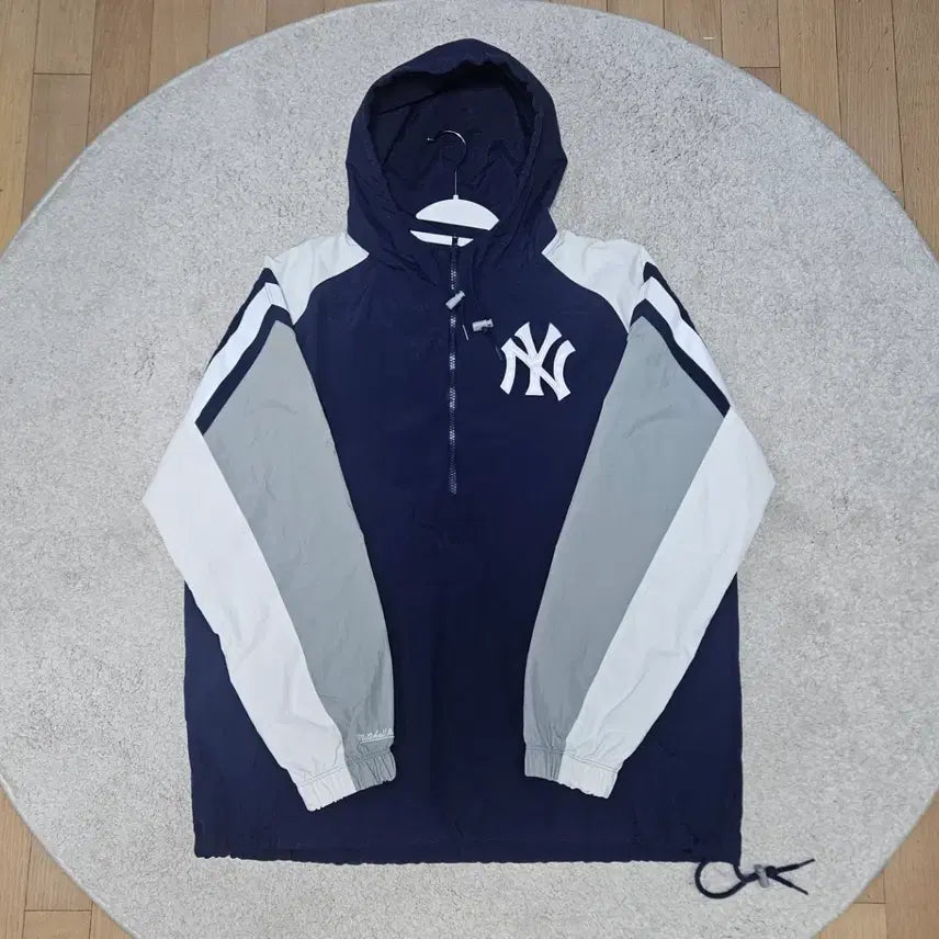 [BUNJANG] Mitchell & Ness New York Yankees Cooperstown Anorak XL / [정품/단종] 미첼앤네스 뉴욕 양키스 쿠퍼스타운 아노락 XL
