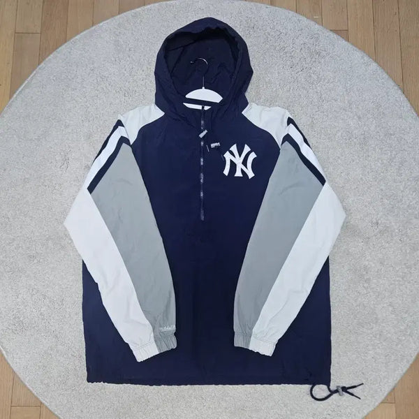 [BUNJANG] Mitchell & Ness New York Yankees Cooperstown Anorak XL / [정품/단종] 미첼앤네스 뉴욕 양키스 쿠퍼스타운 아노락 XL
