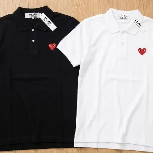 [BUNJANG] Comme des Garçons Red Emblem Polo T-Shirt / 꼼데가르송 레드와펜 PK 티셔츠