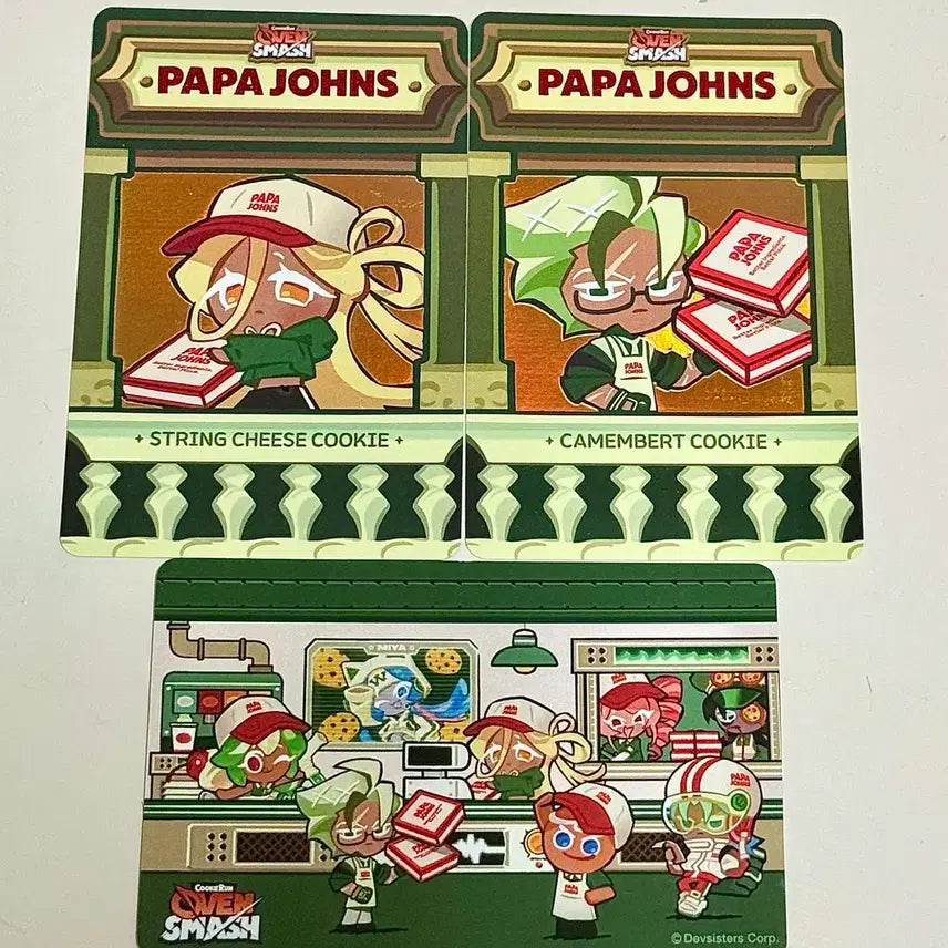 [BUNJANG] Papa John's x Cookie Run Photocard Lactose / 파파존스 x 쿠키런 포토카드 락토스