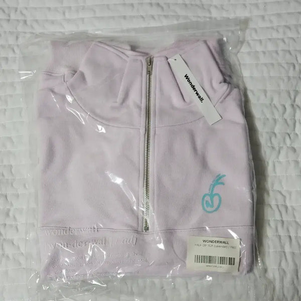 [BUNJANG] ONF Wonderwall HALP Zip-Up Hoodie Lavender FREE Size / [미개봉 새상품] 온앤오프 원더월 반집업 라벤더 FREE