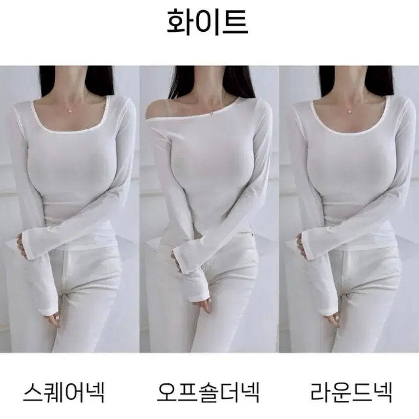 [BUNJANG] Mayoon 24ver. Modal 3-Neck Muffler "Jjonjjon" T-Shirt / 메이윤 24ver. [자체제작] 3넥 머플러 모달 쫀쫀티