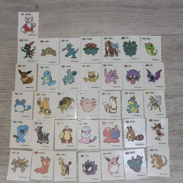[BUNJANG] Pokemon Stickers 1st Generation Collection / 포켓몬 띠부씰 1세대 모음