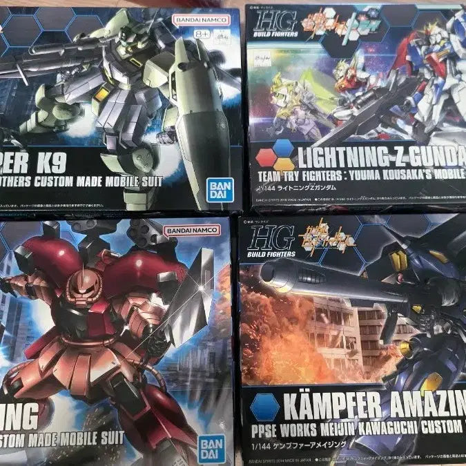 [BUNJANG] HG Gundam Build Fighters Series Collection (Zaku, Kampfer, GM, Lightning) / HG 건담 빌드파이터즈 시리즈 모음 (자쿠,캠퍼,GM,라이트닝)