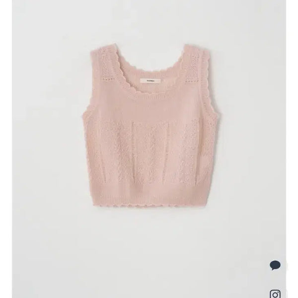 [BUNJANG] Yoonseul Shop Alpaca Knit Top - Pink Beige / (새상품) 윤슬샵 알파카 니트 탑 핑크베이지
